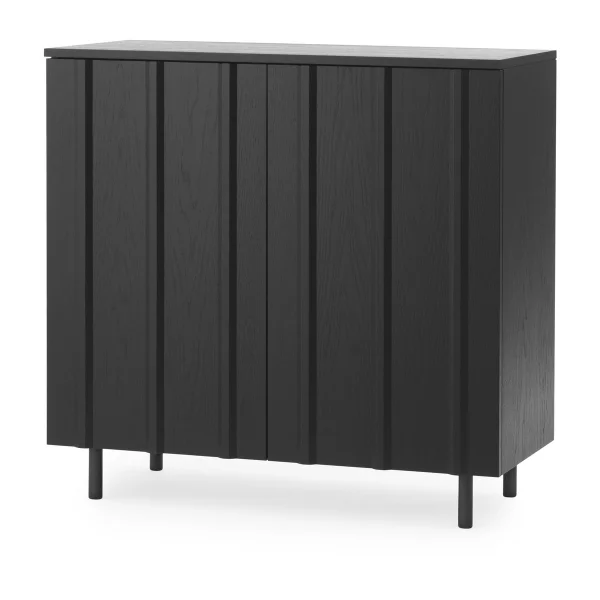 Normann Copenhagen Placard Rib 96x98,5 cm Noir doux