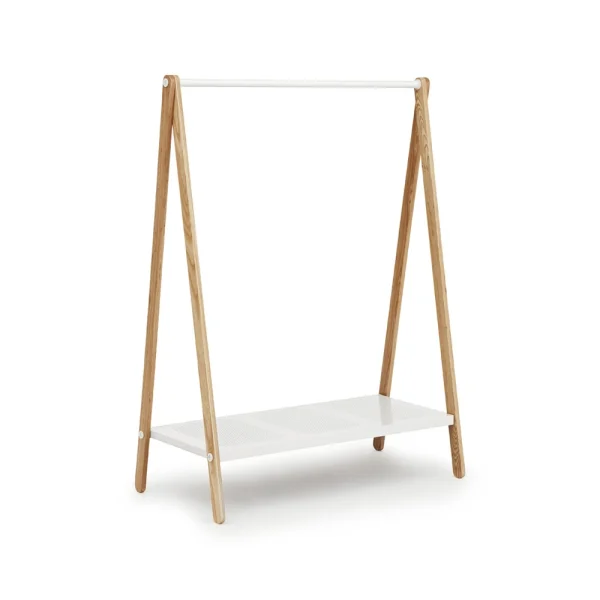 Normann Copenhagen Porte-manteau Toj white, structure en frêne