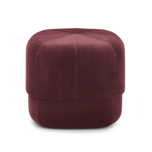 Normann Copenhagen Pouf Circus rouge foncé