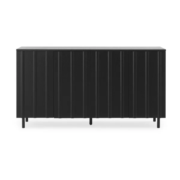 Normann Copenhagen Table d'appoint Rib 45x159 cm Noir doux