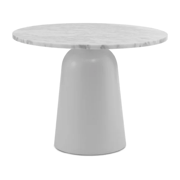 Normann Copenhagen Table réglable Turn Ø55 cm Marbre blanc