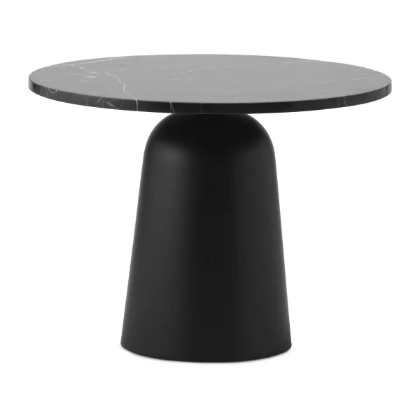 Normann Copenhagen Table réglable Turn Ø55 cm Marbre noir