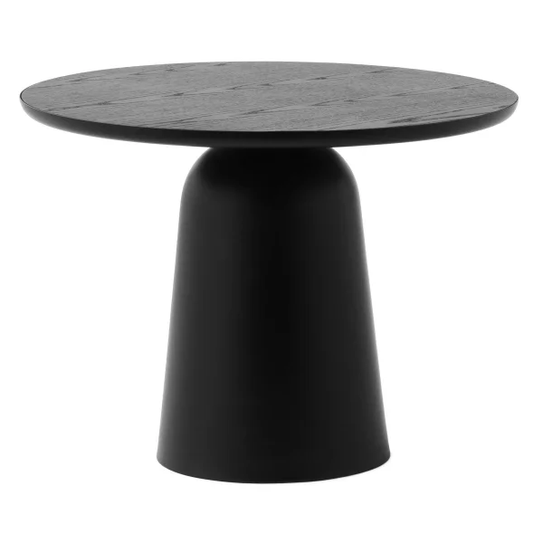 Normann Copenhagen Table réglable Turn Ø55 cm Noir