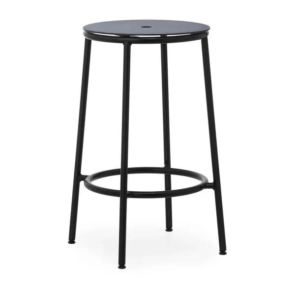 Normann Copenhagen Tabouret de bar Circa 65 cm Aluminium noir