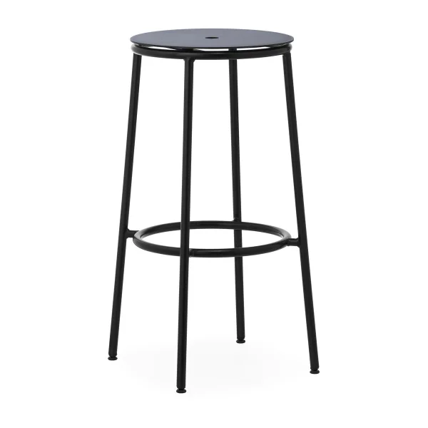 Normann Copenhagen Tabouret de bar Circa 75 cm Aluminium noir