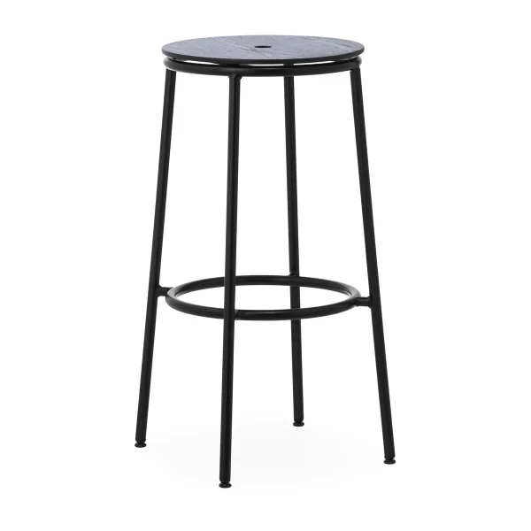 Normann Copenhagen Tabouret de bar Circa 75 cm Chêne noir