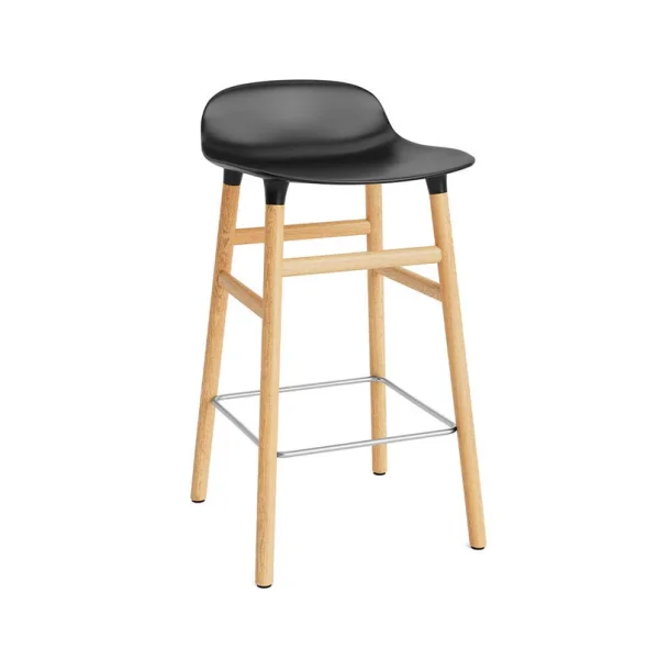 Normann Copenhagen - Tabouret de bar Form H65 Oak/Black