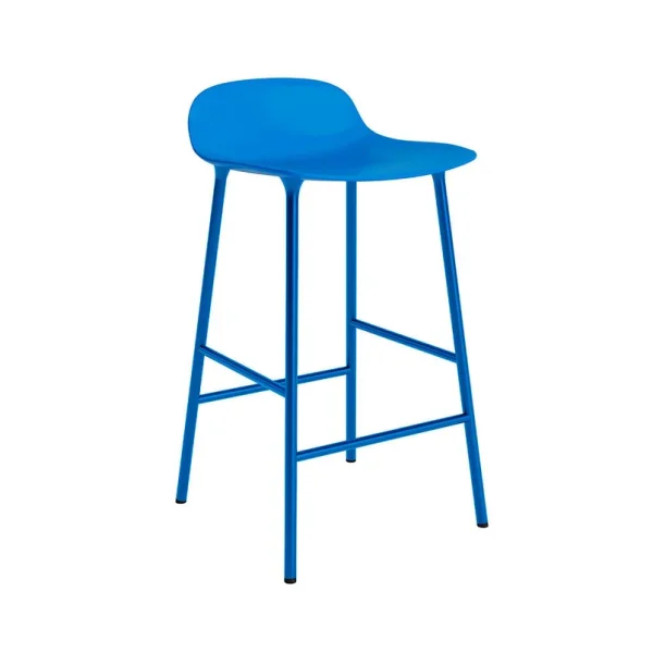 Normann Copenhagen - Tabouret de bar Form H65 Steel/Bright Blue