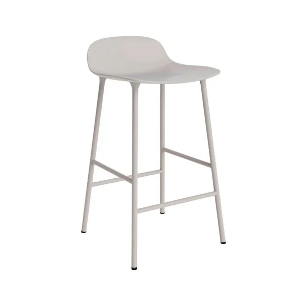 Normann Copenhagen - Tabouret de bar Form H65 Steel/Warm Grey
