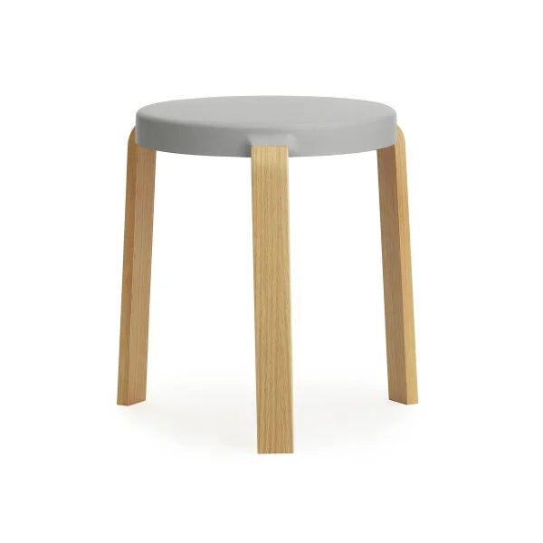 Normann Copenhagen Tabouret Tap gris-chêne