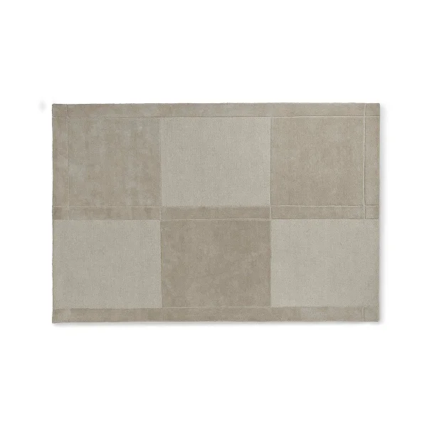 Normann Copenhagen Tapis en laine Level Gris chaud, 200x300 cm