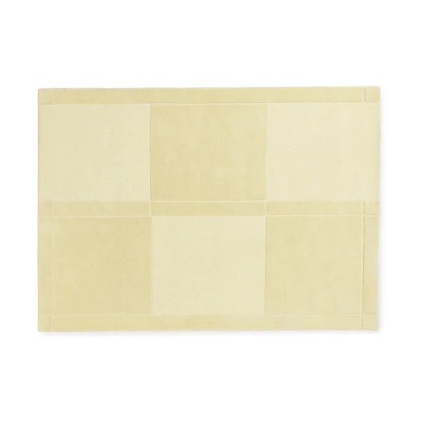 Normann Copenhagen Tapis en laine Level Jaune clair, 170x240 cm