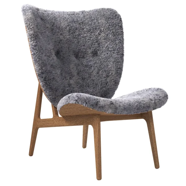 NORR11 Elephant lounge sheepskin smoked oak Graphite