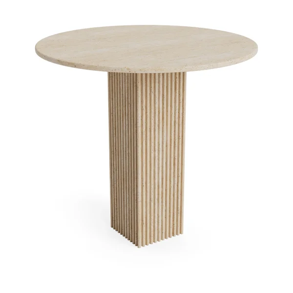 NORR11 Table à manger Soho Ø80 cm Beige