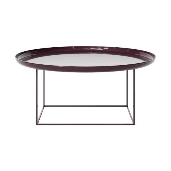 NORR11 Table basse Duke Large Lacquered maroon