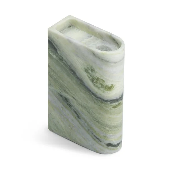 Northern Bougeoir Monolith medium Mixed green marble