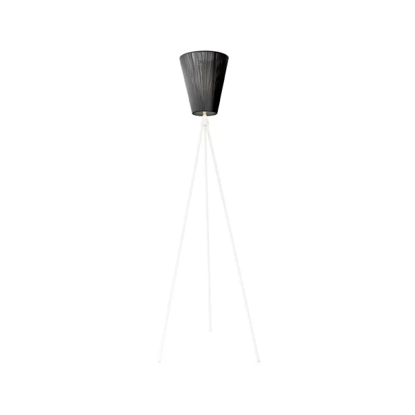 Northern Lampadaire Oslo Wood black, structure blanc mat