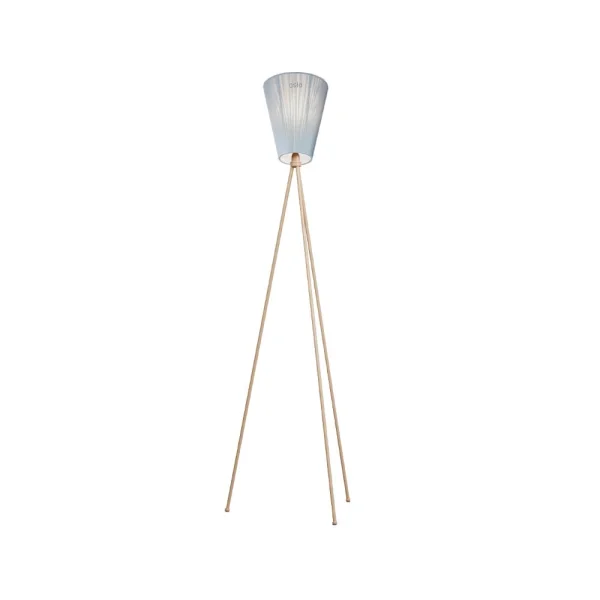 Northern Lampadaire Oslo Wood light blue, structure beige