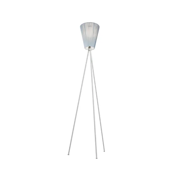 Northern Lampadaire Oslo Wood light blue, structure gris clair