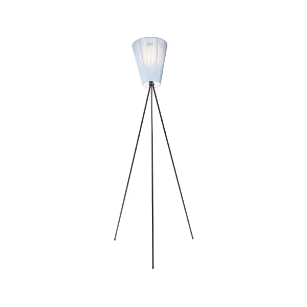 Northern Lampadaire Oslo Wood light blue, structure noir mat