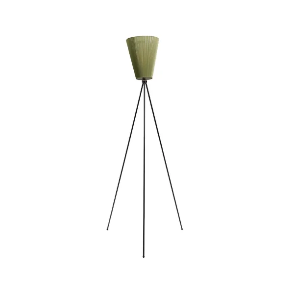 Northern Lampadaire Oslo Wood olive green, structure noir mat