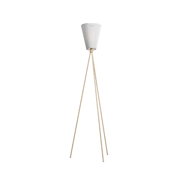 Northern Lampadaire Oslo Wood white, structure beige