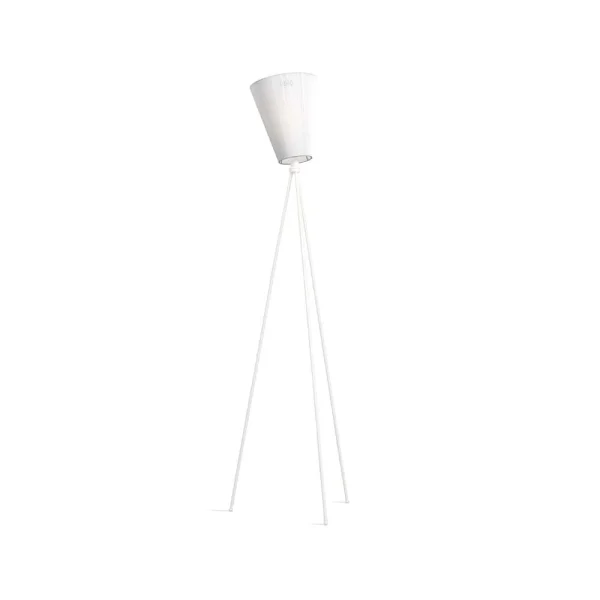 Northern Lampadaire Oslo Wood white, structure blanc mat