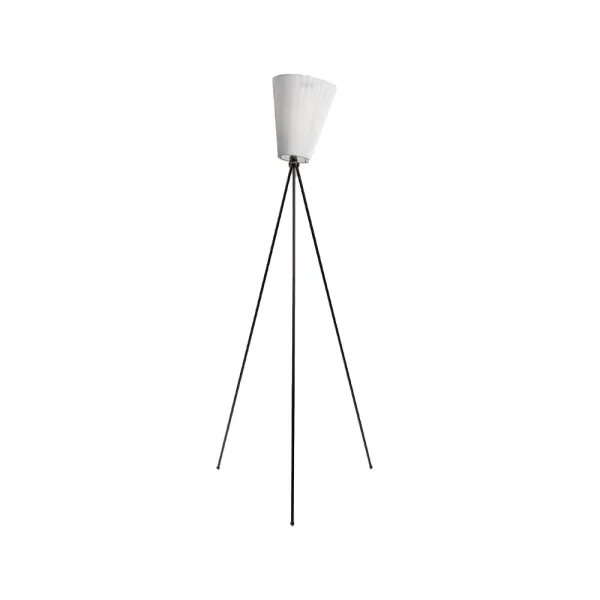 Northern Lampadaire Oslo Wood white, structure noir mat