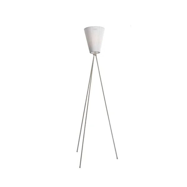 Northern - Oslo Wood Lampadaire Acier/Blanc