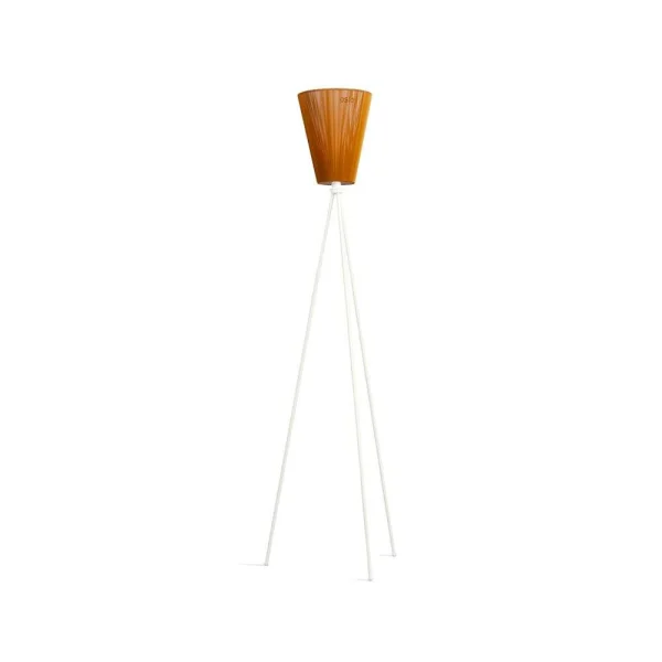 Northern - Oslo Wood Lampadaire Blanc/Caramel