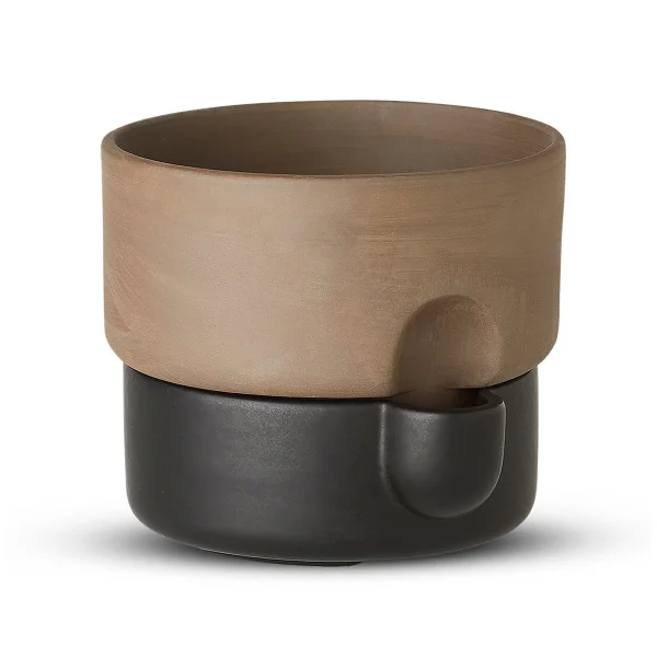 Northern Pot avec auto-arrosage Oasis moyen Ø20.5 cm Marron foncé-noir