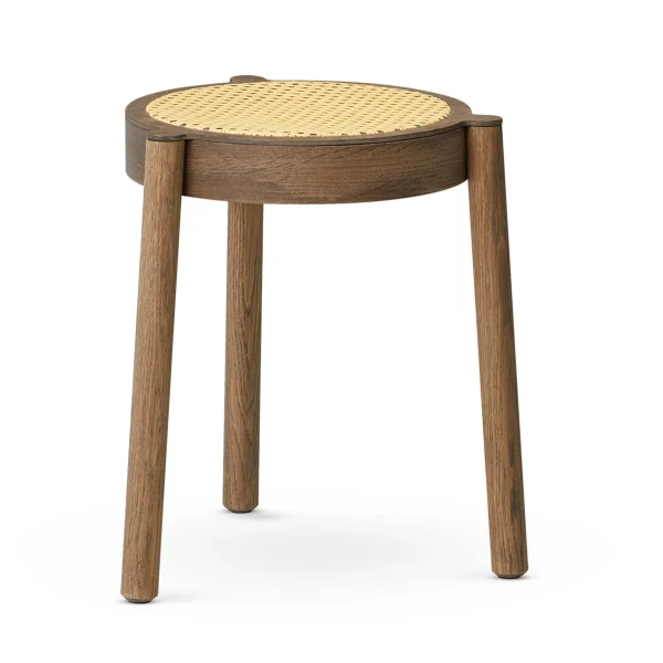 Northern Tabouret Pal avec assise en rotin Chêne fumé