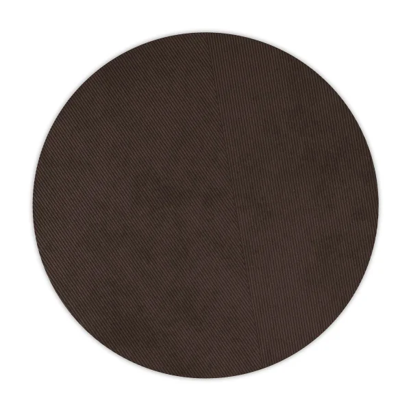 Northern Tapis rond Row Ø270 cm Marron foncé