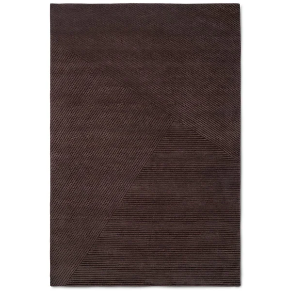 Northern Tapis Row grand 200x300 cm Marron foncé