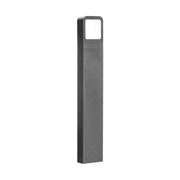 Nova Luce Acqua - lampe de jardin - 12 x 5 x 80 cm - 6W LED inclus - IP54 - gris foncé
