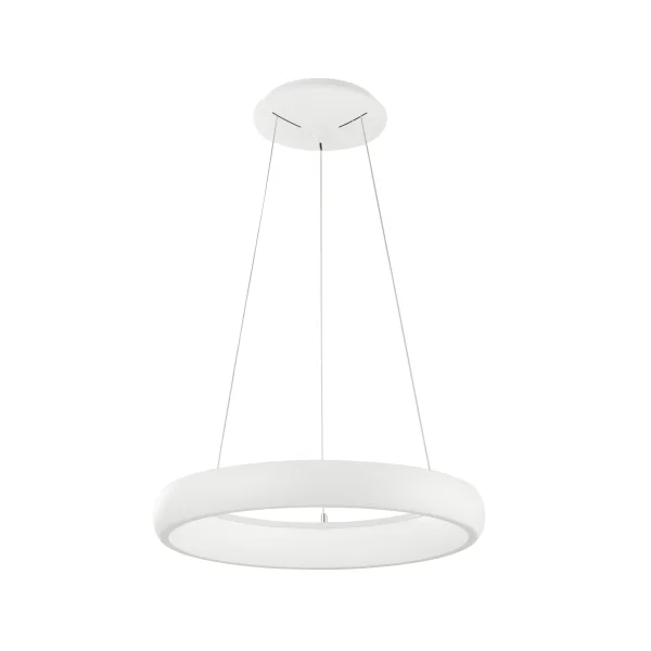 Nova Luce Albi - lampe suspendue - Ø 41 x 120 cm - 32W LED dimmable inclus - blanc sable