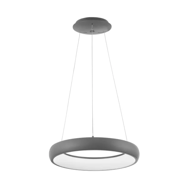 Nova Luce Albi - lampe suspendue - Ø 41 x 120 cm - 32W LED dimmable inclus - gris sable