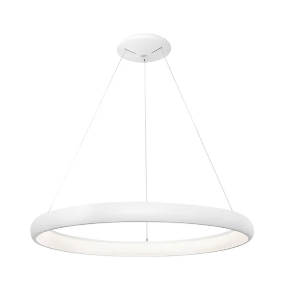Nova Luce Albi - lampe suspendue - Ø 61 x 120 cm - 50W LED dimmable inclus - blanc