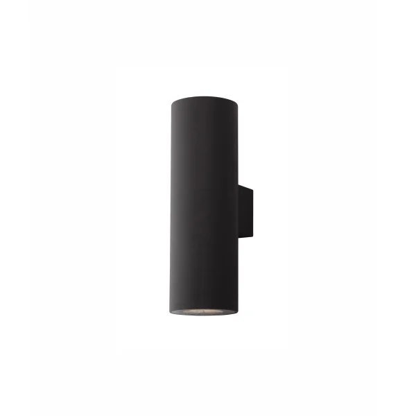 Nova Luce Alp - applique murale - 7 x 5,5 x 17 cm - 2 x 10W LED inclus - IP65 - noir