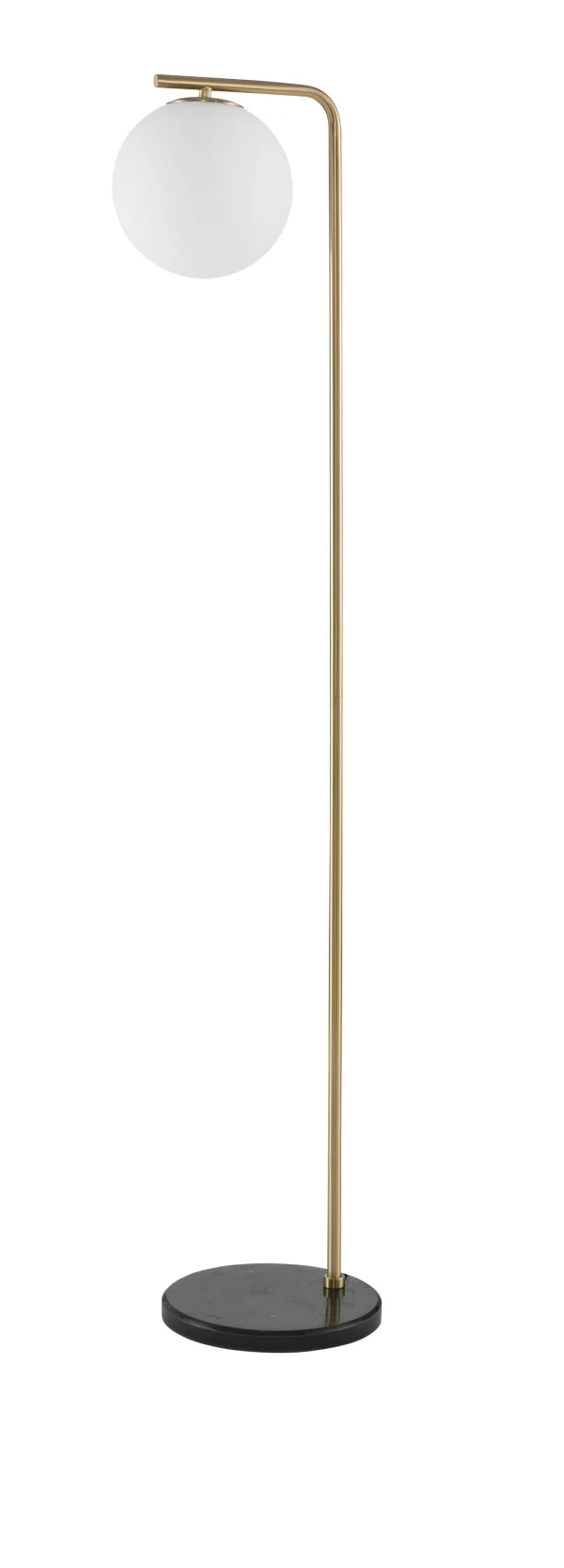 Nova Luce Alvarez - lampadaire - 140 cm - or satiné et opale