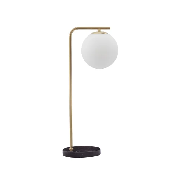 Nova Luce Alvarez - lampe à poser - 22 x 15 x 51 cm - or satiné et opale