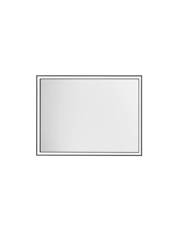 Nova Luce Ambor - applique murale - 60 x 80 x 5,5 cm - 37W LED inclus - IP44 - noir anodisé
