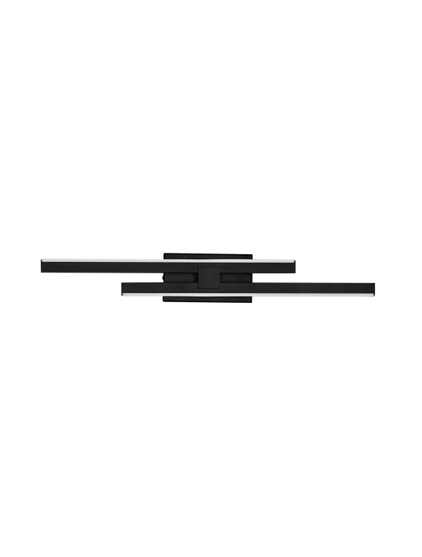 Nova Luce Amica - applique murale - 6 x 8 x 53,5 cm - 12W dimmable LED inclus - noir sablé