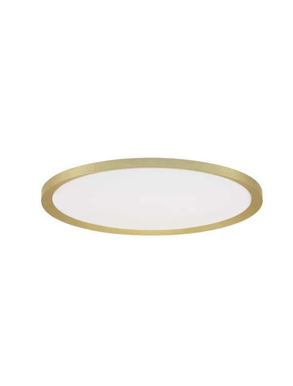 Nova Luce Aoton - plafonnier - Ø 40 x 5 cm - 35W dimmable LED inclus - or brossé