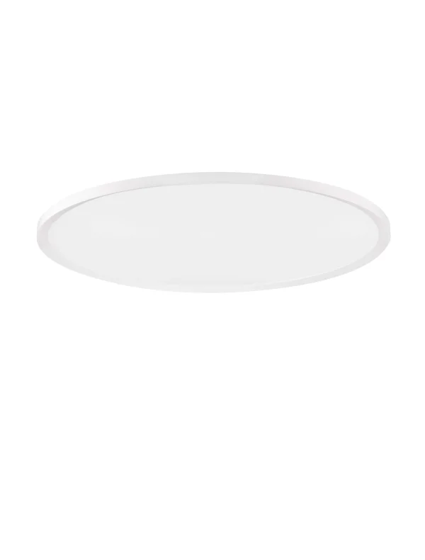 Nova Luce Aoton - plafonnier - Ø 60 x 5 cm - 55W dimmable LED inclus - blanc sablé