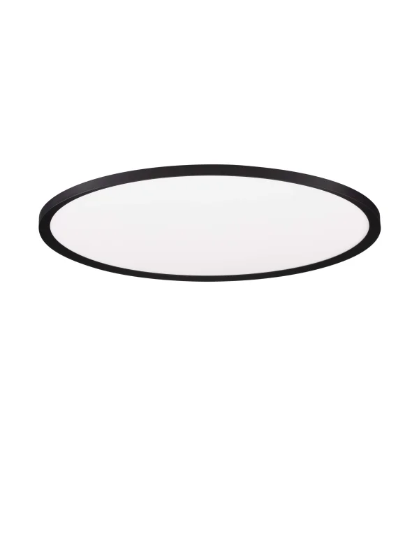 Nova Luce Aoton - plafonnier - Ø 60 x 5 cm - 55W dimmable LED inclus - noir sablé