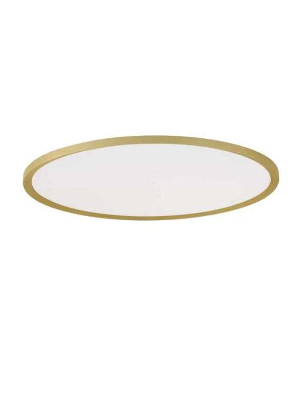 Nova Luce Aoton - plafonnier - Ø 60 x 5 cm - 55W dimmable LED inclus - or brossé