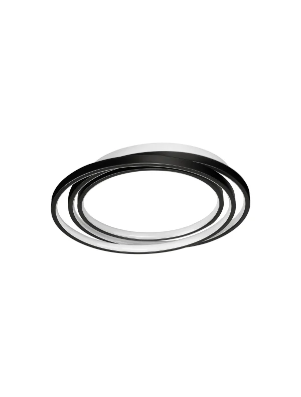 Nova Luce Arbor - plafonnier - 44 x 40 x 8 cm - 27W dimmable LED inclus - noir mat