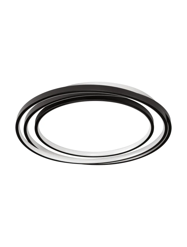 Nova Luce Arbor - plafonnier - 54 x 50 x 8 cm - 33W dimmable LED inclus - noir mat