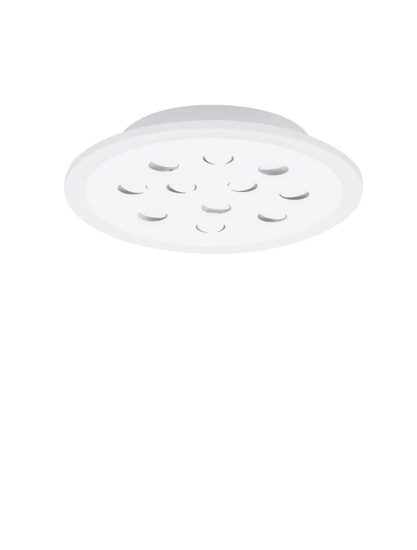 Nova Luce Astro - plafonnier avec télécommande - Ø 30 x 5 cm - 19W dimmable LED inclus - blanc sablé
